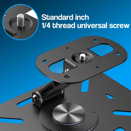 Projector Stand Desk Wall Ceiling Mount Thread 360 Rotation Black 1