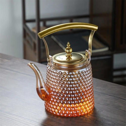 Hammer beam pot copper handle retro boiling teapot large kettle 2