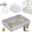 50 Pcs Disposable Cage Liners, Clear Plastic Rabbits Cage Liner Bag 2
