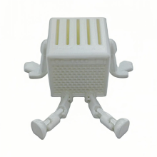 Caja de almacenamiento de púas de guitarra impresa en 3D blanca