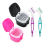 2 Pack Denture Bath Case Cup Retainer Cleaner Holder Case A 1