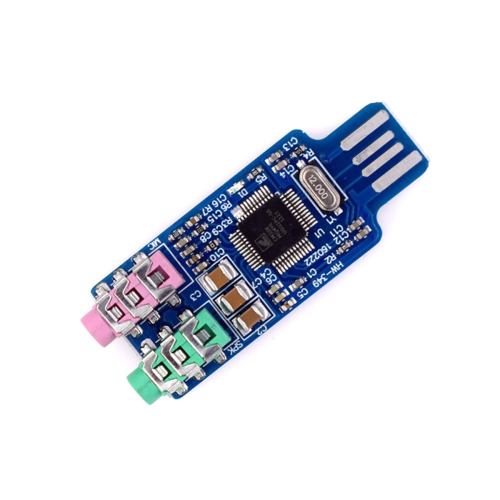 2 τεμάχια CM108 Μονάδα διασύνδεσης ήχου USB Κάρτα ήχου χωρίς πρόγραμμα οδήγησης 1