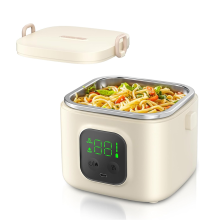 Fiambrera eléctrica inalámbrica para adultos y niños, calentador de alimentos
