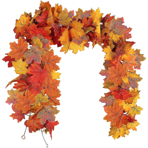 Artificial Maple Leaf Garland Autumn Decoration