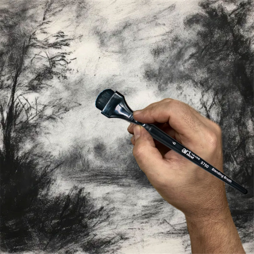 Charcoal Drawing Blending Brush Set for Painting Sketch Drawing Tools 2