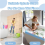 Paraspruzzi per vasca da bagno per bambini Paraspruzzi in silicone blu 5