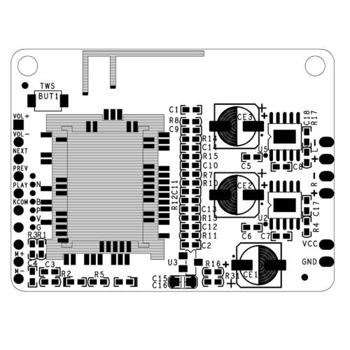 QCC5125 LDAC Stereo Audio Module App Name Change Password EQ BT5.1 2