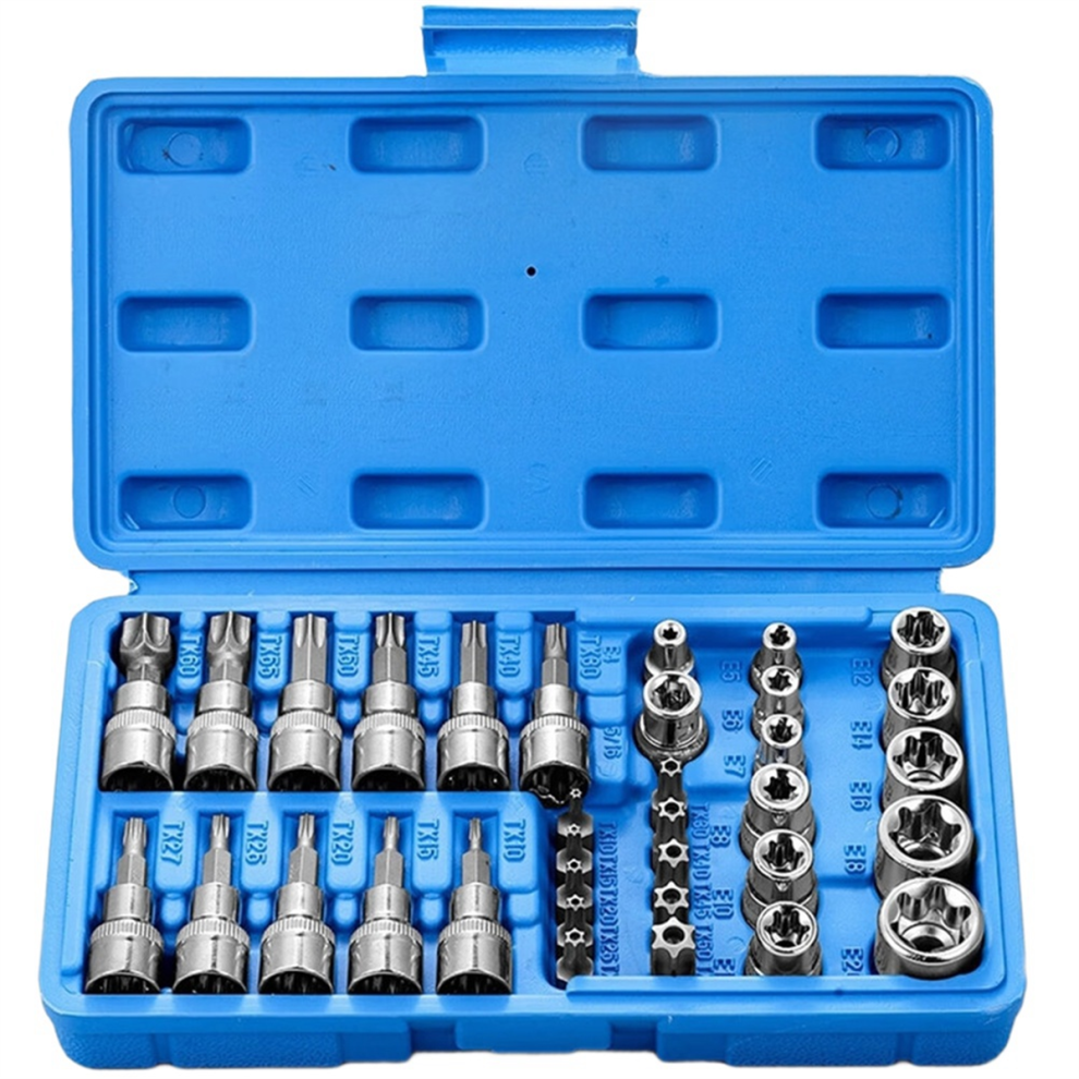 Professional 34Pcs Torx Bit Socket 4714203221549