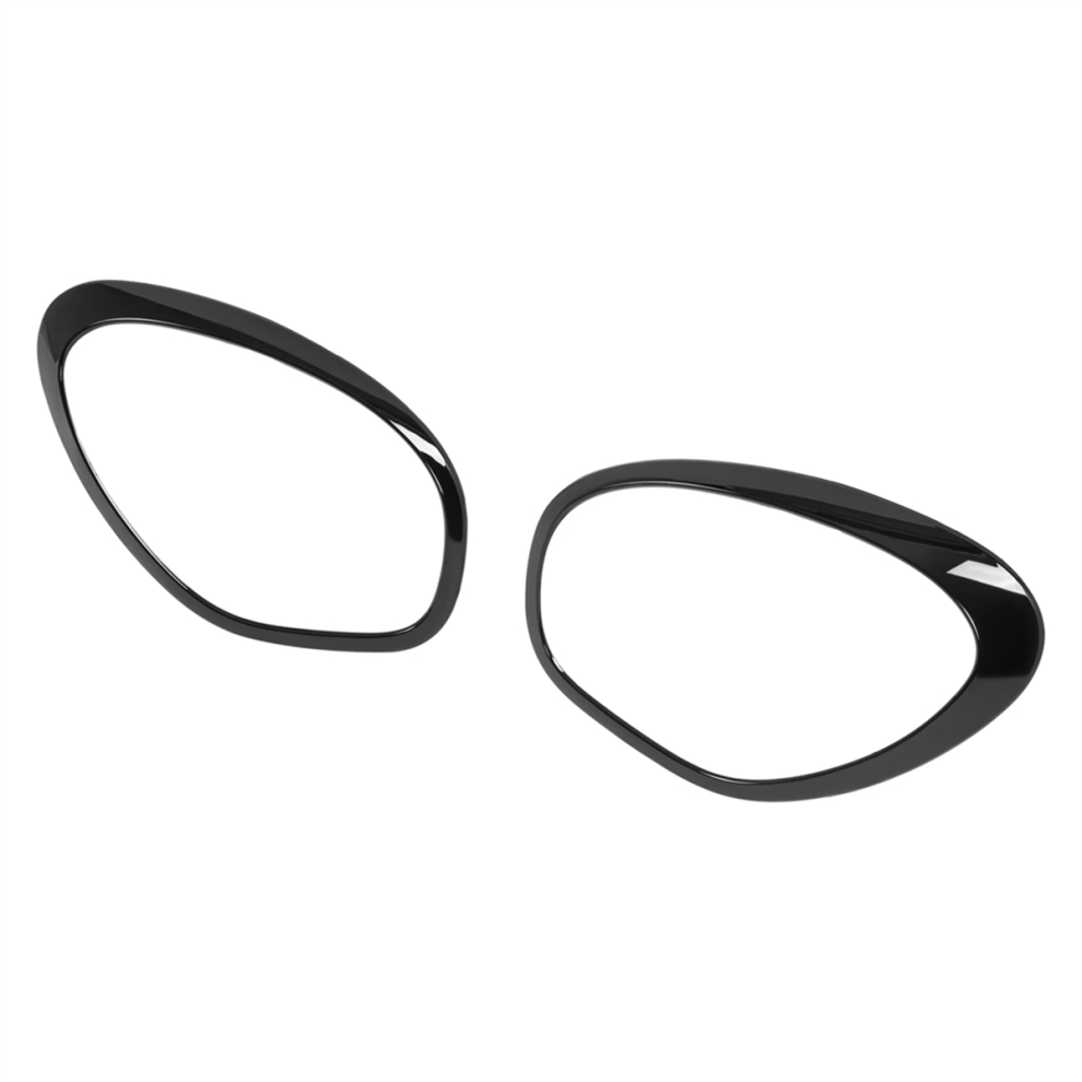2X Headlight Trim Ring Bezel 51139812899 51139812900 For Mini Black 4712759495483
