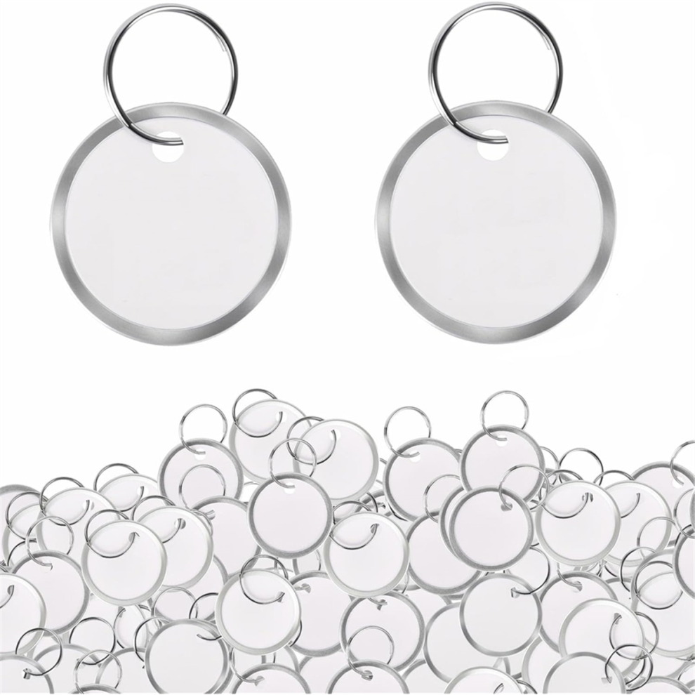 180 Pezzi Di Etichette Portachiavi Con Cerchio In Metallo Etichette Portachiavi Con Cerchio In Metallo