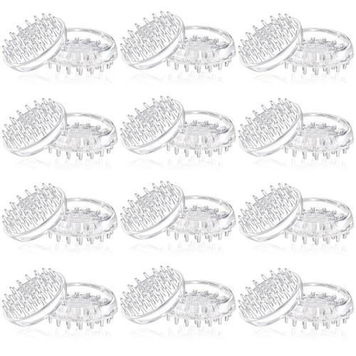 24 Stück Teppichschoner mit Spikes für Möbelbeine