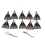 10pcs Universal Carbon Fiber Fin Kit 4