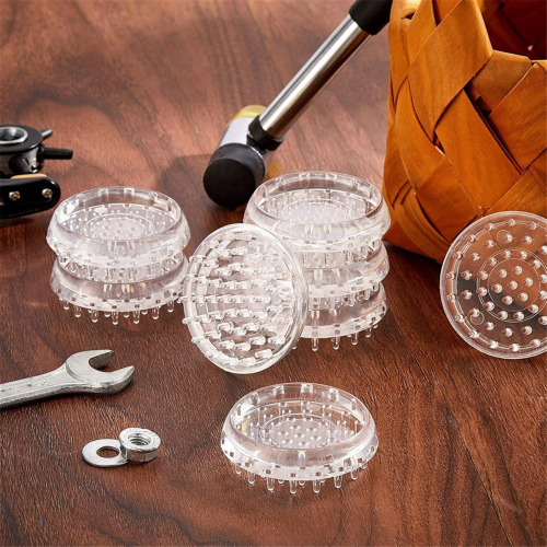 24 Stück Teppichschoner mit Spikes für Möbelbeine 1