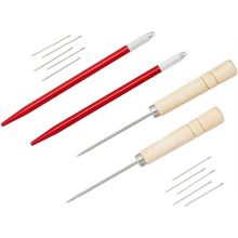14-teiliges Rerooting-Werkzeug für Puppenhaar, 0,5–0,7 mm, Stricknadeln, S