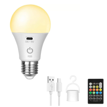 Έξυπνη λάμπα LED RGB USB - Επαναφορτιζόμενη, ρυθμιζόμενης έντασης, έξυπνη λάμπα E27
