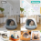 Smart Cat Odor Purifier,Cat Box Deodorizer Rechargeable 6