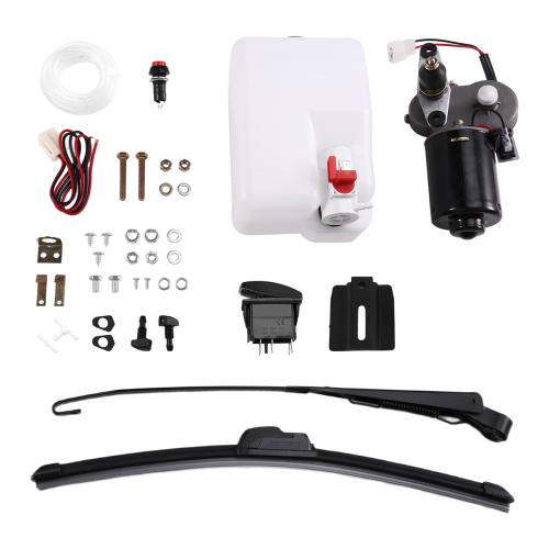 Kit de motor de limpiaparabrisas eléctrico de 12 V con interruptor para