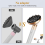 For Firm Smoothing Brush & Hair Diffuser Attachment Set 2