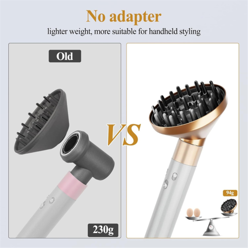 For Firm Smoothing Brush & Hair Diffuser Attachment Set 1