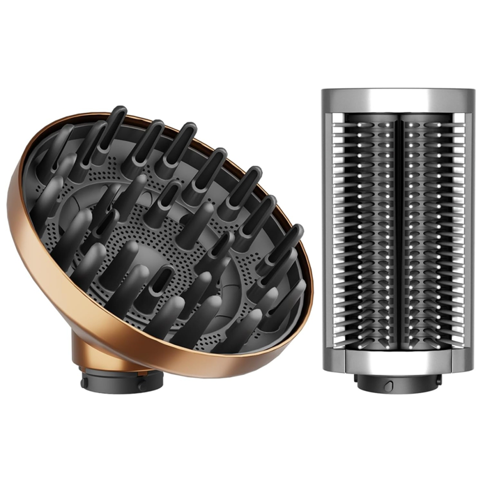 For Firm Smoothing Brush & Hair Diffuser Attachment Set