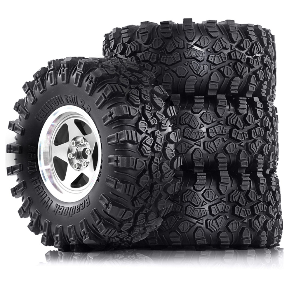 4Pc 136Mm Metal 2.2In Beadlock Wheel Rim Tire C 4852533746292