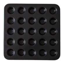 25 Cup Round Cake Pan Non-Stick Mini Muffins Cake Tray Bakeware