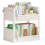 2-Layer Household Snacks Storage Bookshelf, Trolley Storage Rack 1