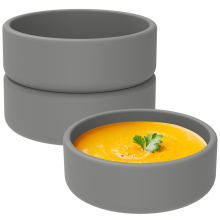 3Pcs Air Fryer Egg Mold Silicone Egg Poacher Cups Grey