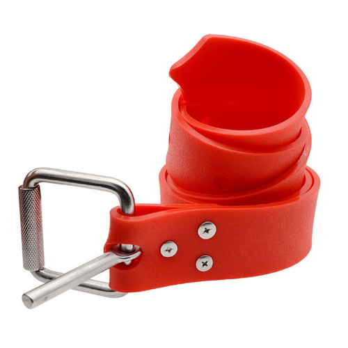 1. Cinturón de lastre ajustable para buceo rojo