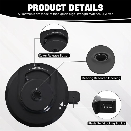 Outer Bowl Lid with Paddle for NC299AMZ/NC301/NC300/NC201 2