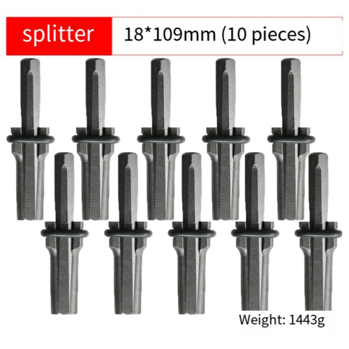 Stone Chisel Quarrying Wedge, Heavy Duty Stone Splitting Tool 10 Pcs 1