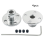 4 Pcs 5mm Metal Flange Shaft Coupling Rigid Flange Coupling 2