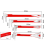 4-Piece Nail Puller Tool Set, 12in, 1in, 8in - Mini Pry Bar 2
