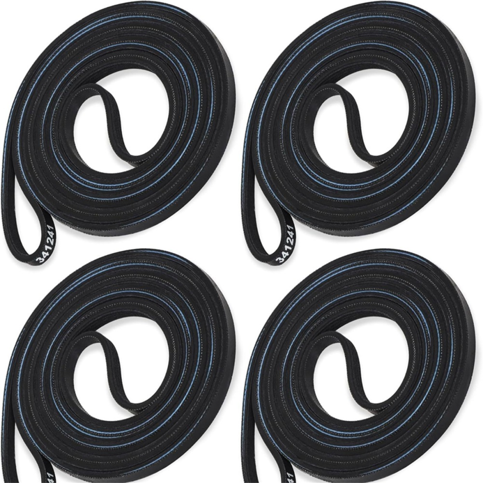 4Pcs 341241 Dryer Drum Belt Compatible For Dryers 4852533764388
