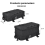 2PCS Motorrad Aluminium Fall Gepäck Tasche für 5