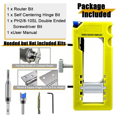 Door Hinge Jig Door Hinge Router Template for Doors Only 2