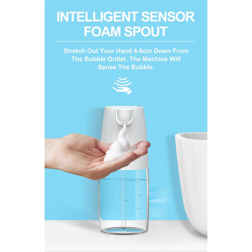 450ml Automatic Soap Dispenser Infrared Sensor Type-C Charging Foam 1