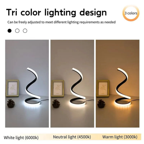 Spiral LED Table Lamp 1