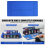 Trading Card Storage Box with Window 5-Row Deck Case Black+Blue 2