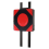 Boxwand-Schlagpolster, Focus Target, Rot 1