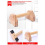 Pine Solid Wood Push-Up Non-Slip Handle Stand 40cm 2