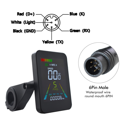 F3 E-Bike NFC LCD-Display Animiertes Farbmessgerät 6PIN 1