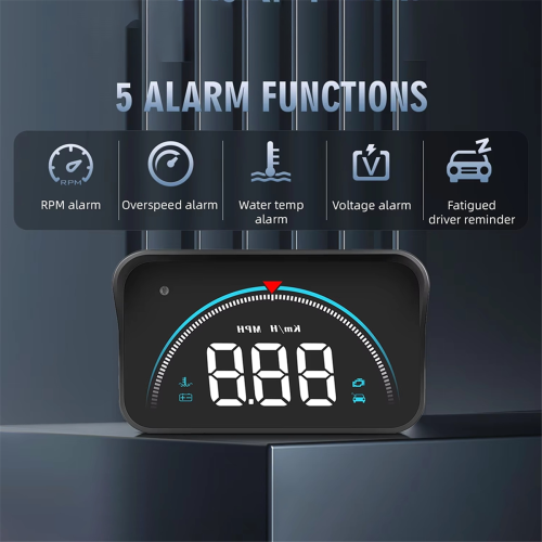 Display HUD per auto, OBD, tachimetro, proiettore per parabrezza 2