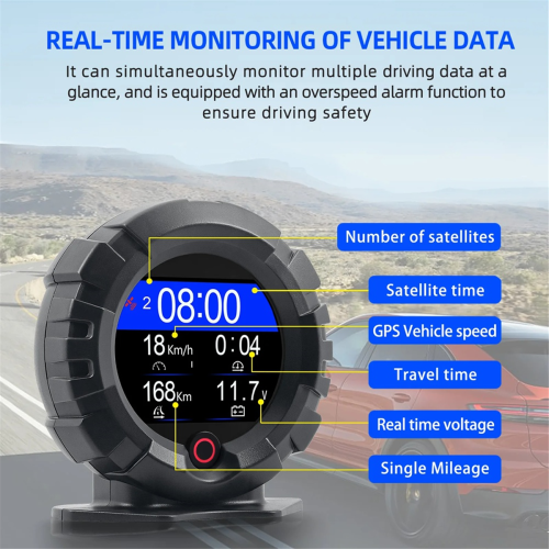 X95 Μετρητής κλίσης GPS αυτοκινήτου με ψηφιακό κλισιόμετρο με οθόνη Head Up Display 1
