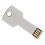 High-Capacity Metal Key Shape USB Flash Drive 32GB 4