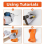 Leaf Blower Wall Holder Hanger for Most Blowers 1 set 6