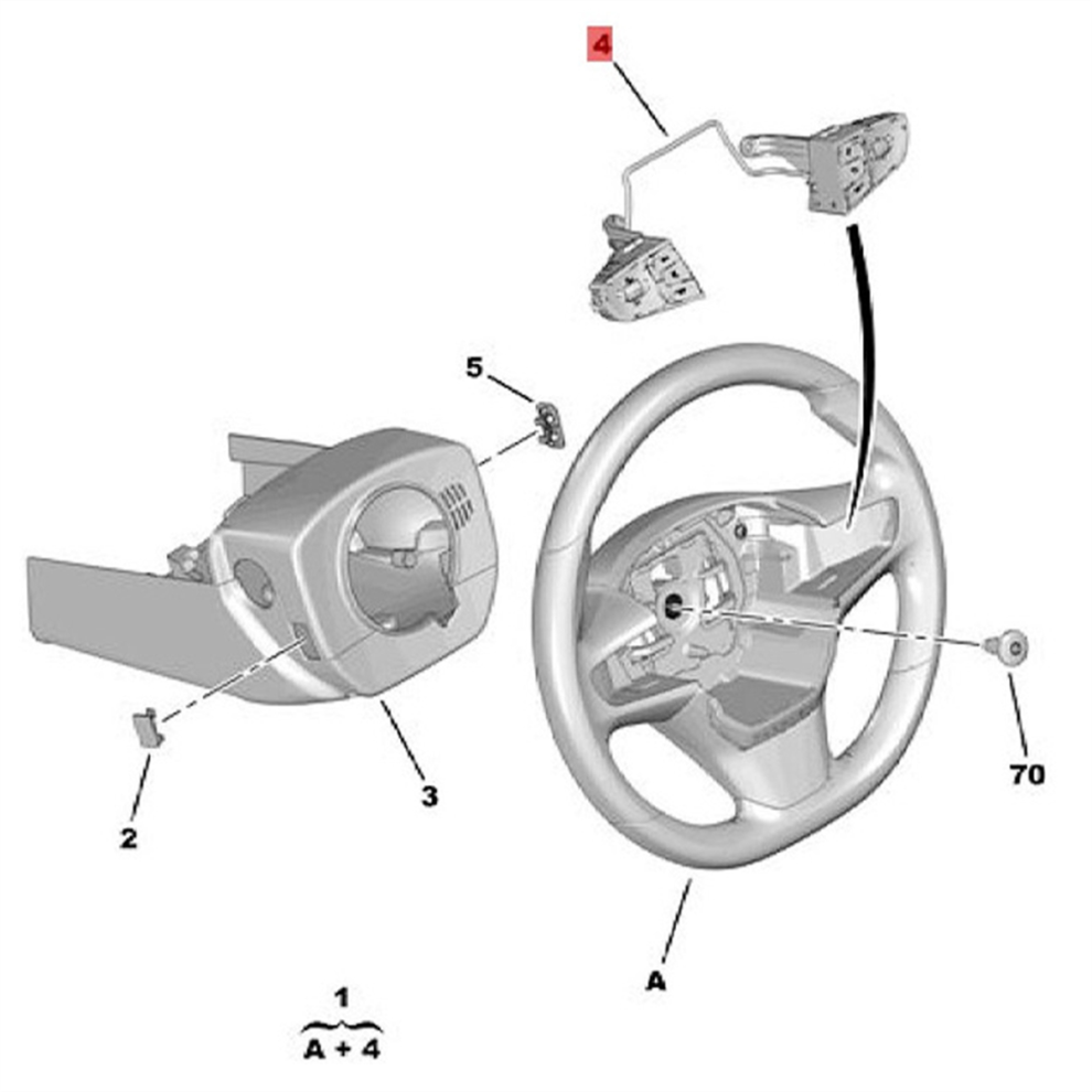 1Pair Steering Wheel Cruise Control Switch Button 4112QK for-image-OPC-PJZWKX9-NEW