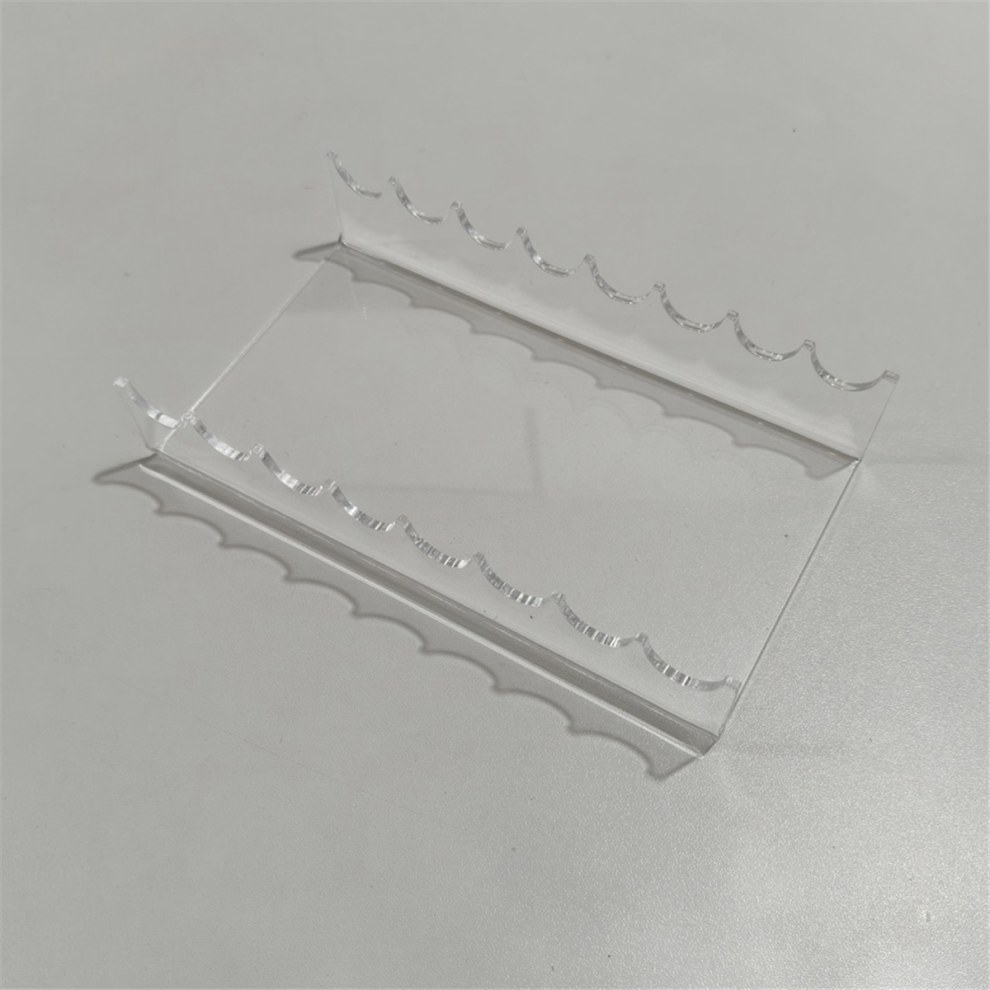Acrylic Makeup Brush Organizer 8 Slots (CLEAR) 2Pack