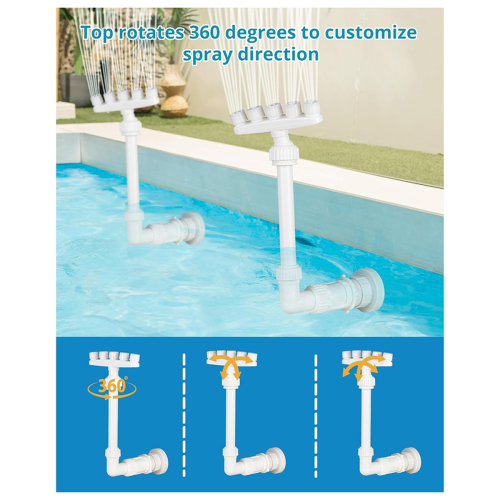Fontana regolabile per piscine fuori terra e interrate 1