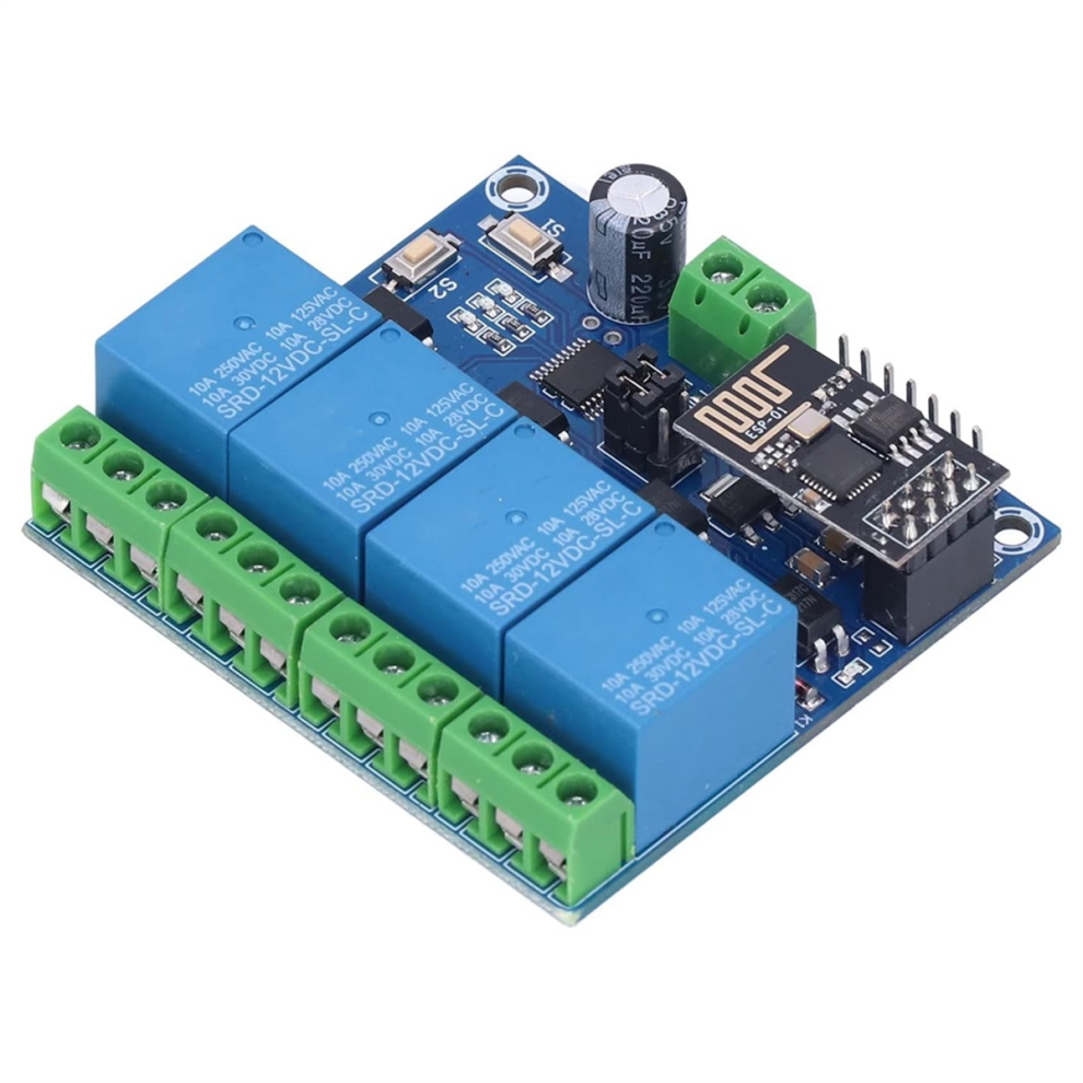 4 Channel Wifi Wireless Relay Module Smart Home Phone App Remote 4852046483158